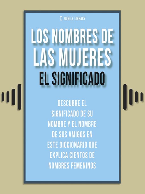 Cover image for Los Nombres de Mujeres--El Significado